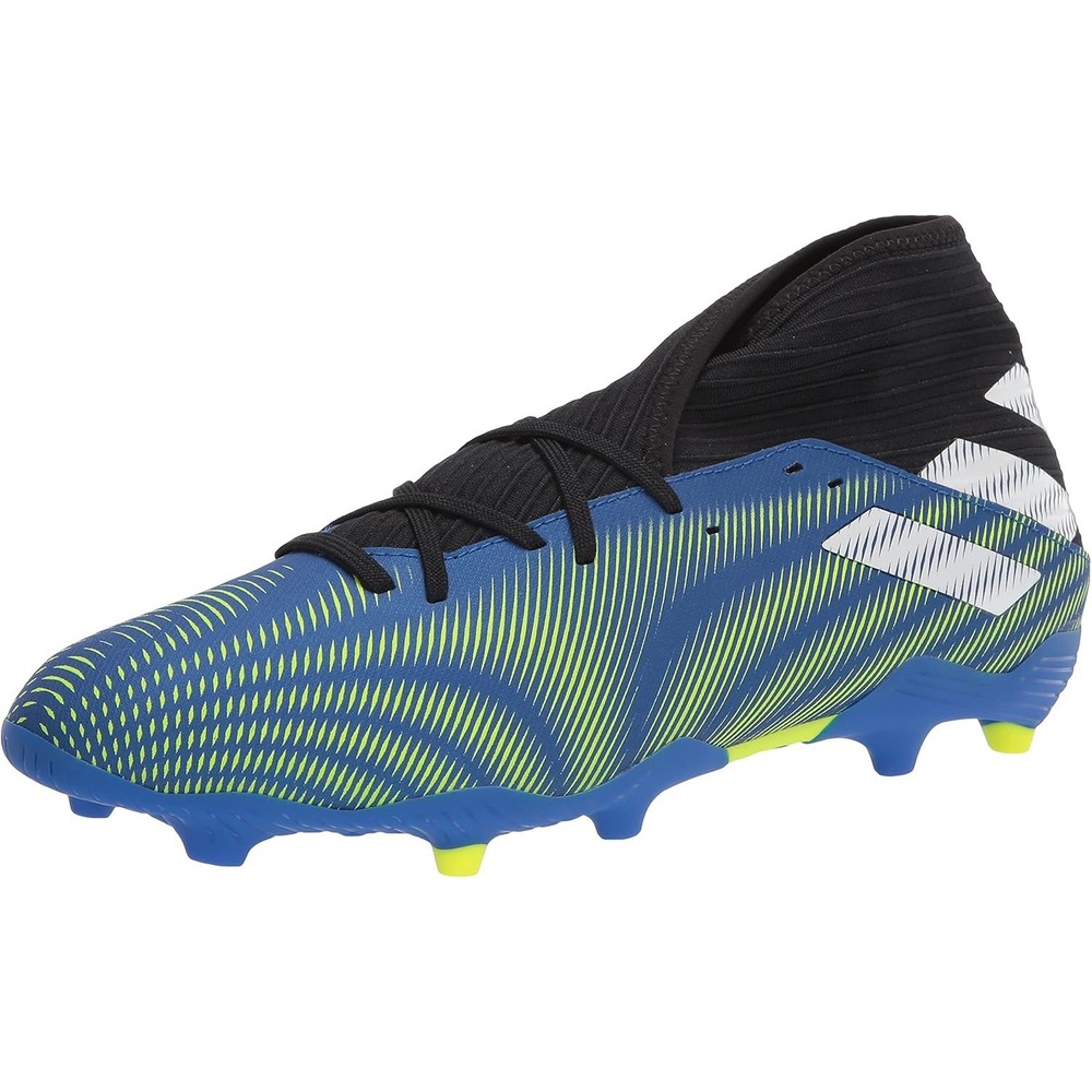Adidas Nemeziz .3 FG J Soccer Cleats Blue Tension Tape FY0817 Mens Size 6 NWT